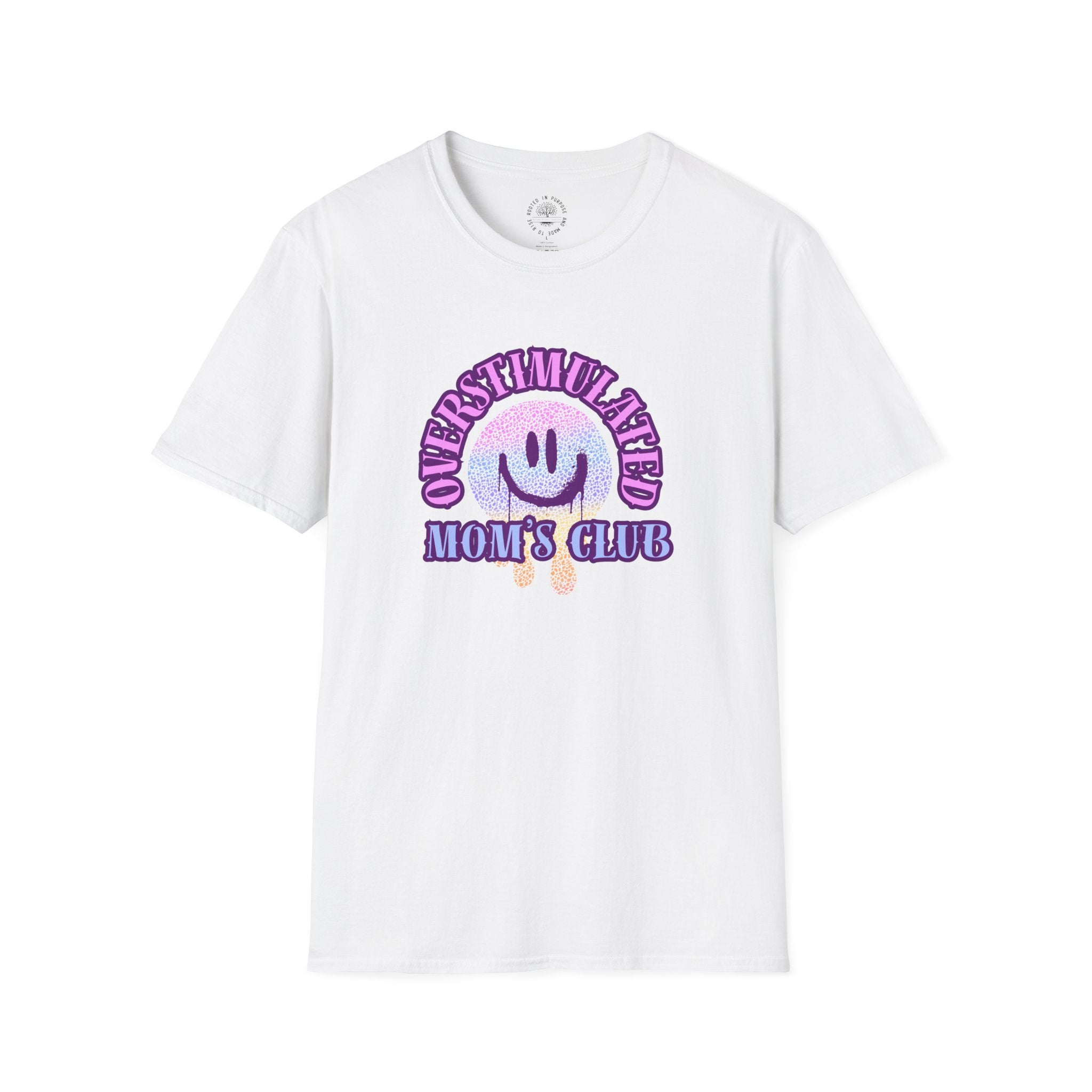 Overstimulated Mom Shirt, Funny Mom T-Shirt, Mom Life Graphic Tee, Tired Mom Gift, Motherhood Humor Shirt, Mom’s Club Tee, Gift for Moms