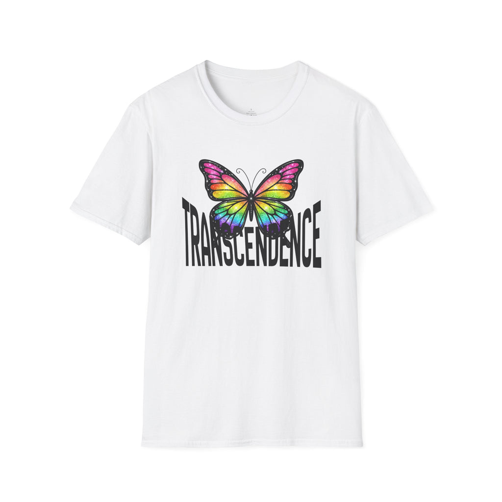 Transcendence Butterfly T-Shirt — Rainbow Monarch Design