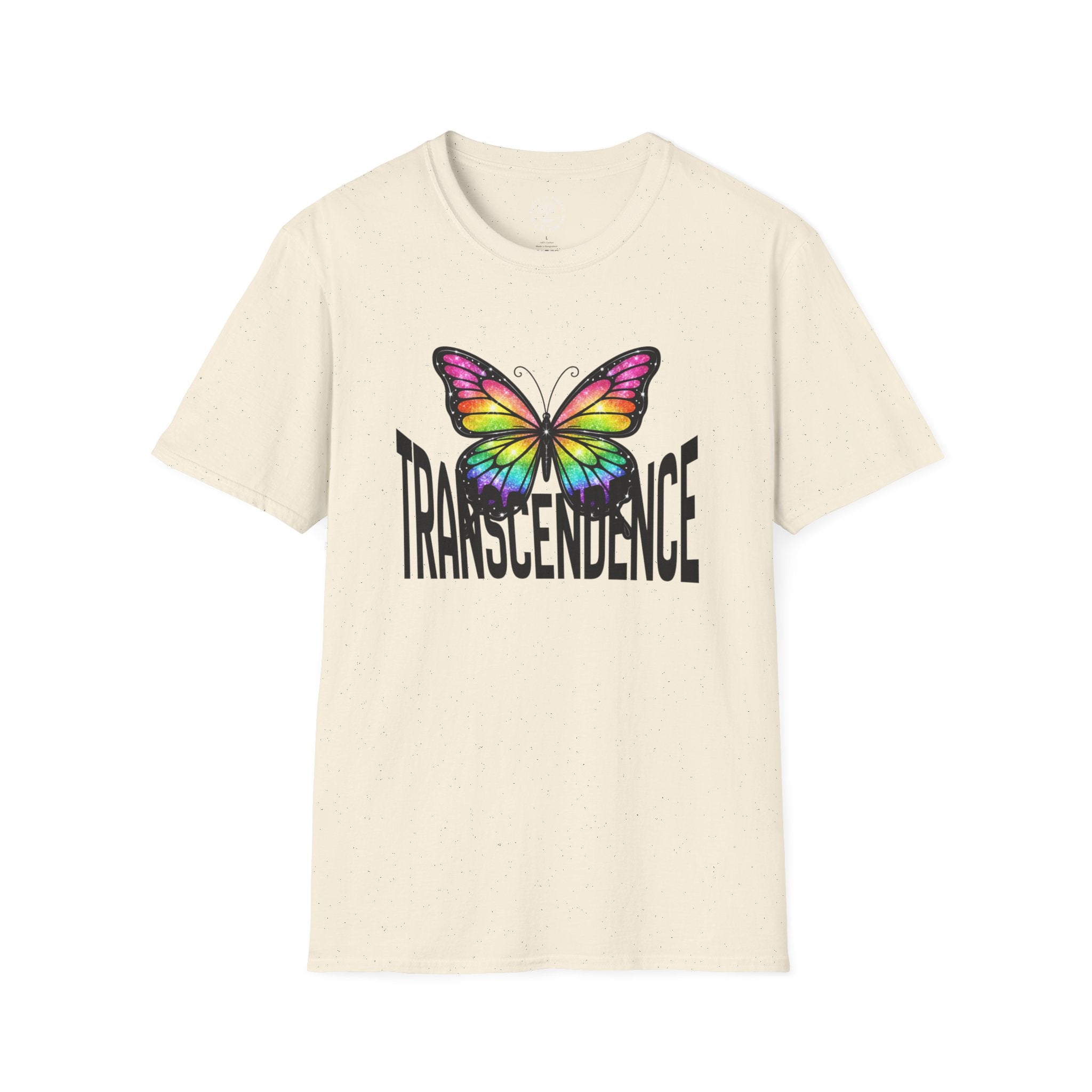 Transcendence Butterfly T-Shirt — Rainbow Monarch Design