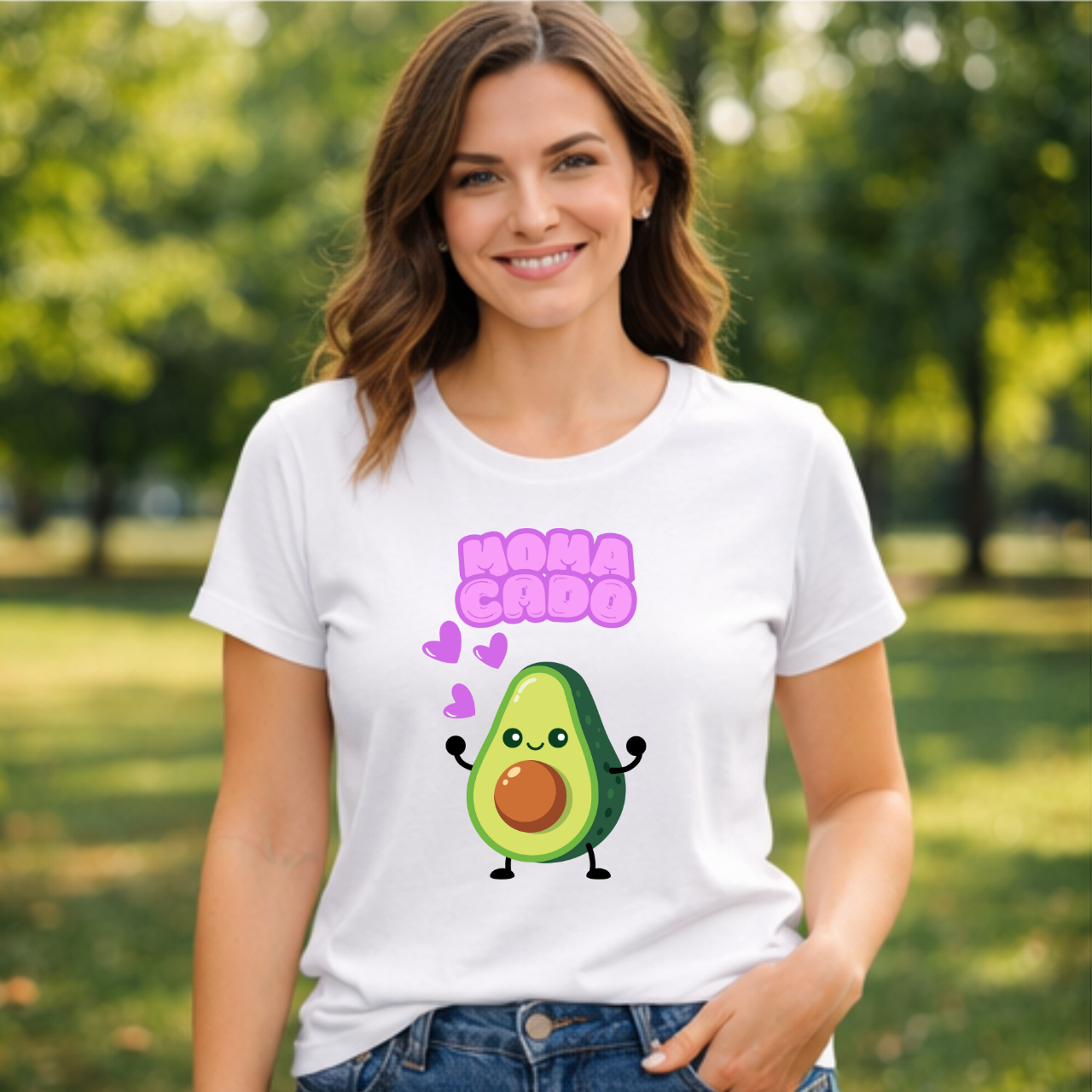 Avocado "Mamacado" Cute Graphic Tee
