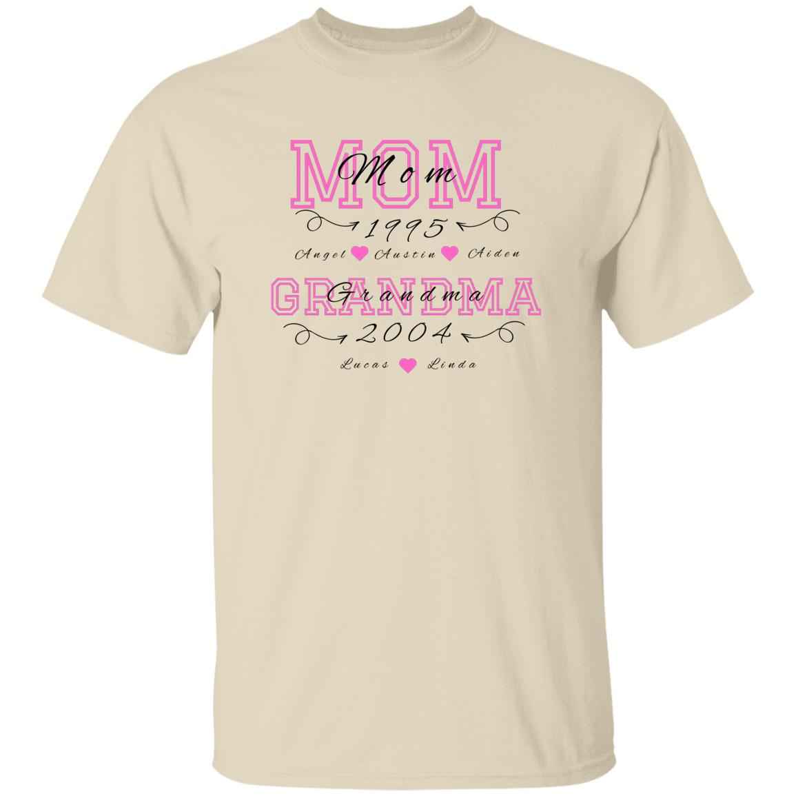 “Personalized Mom Grandma” Tee