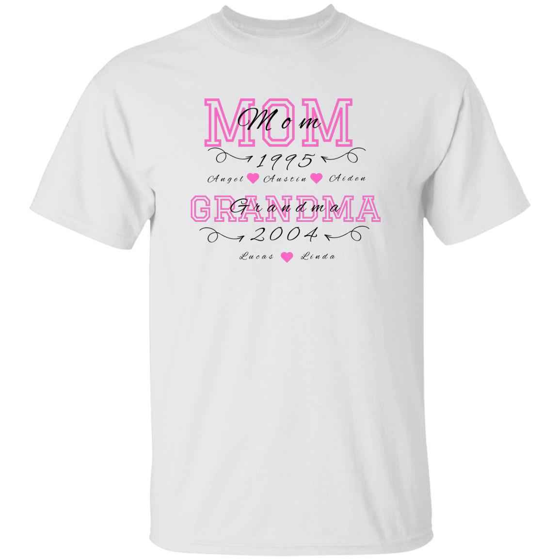 “Personalized Mom Grandma” Tee