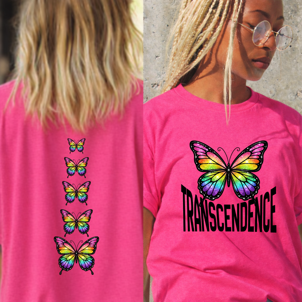 Transcendence Butterfly Graphic T-Shirt - Woven Roots Creations