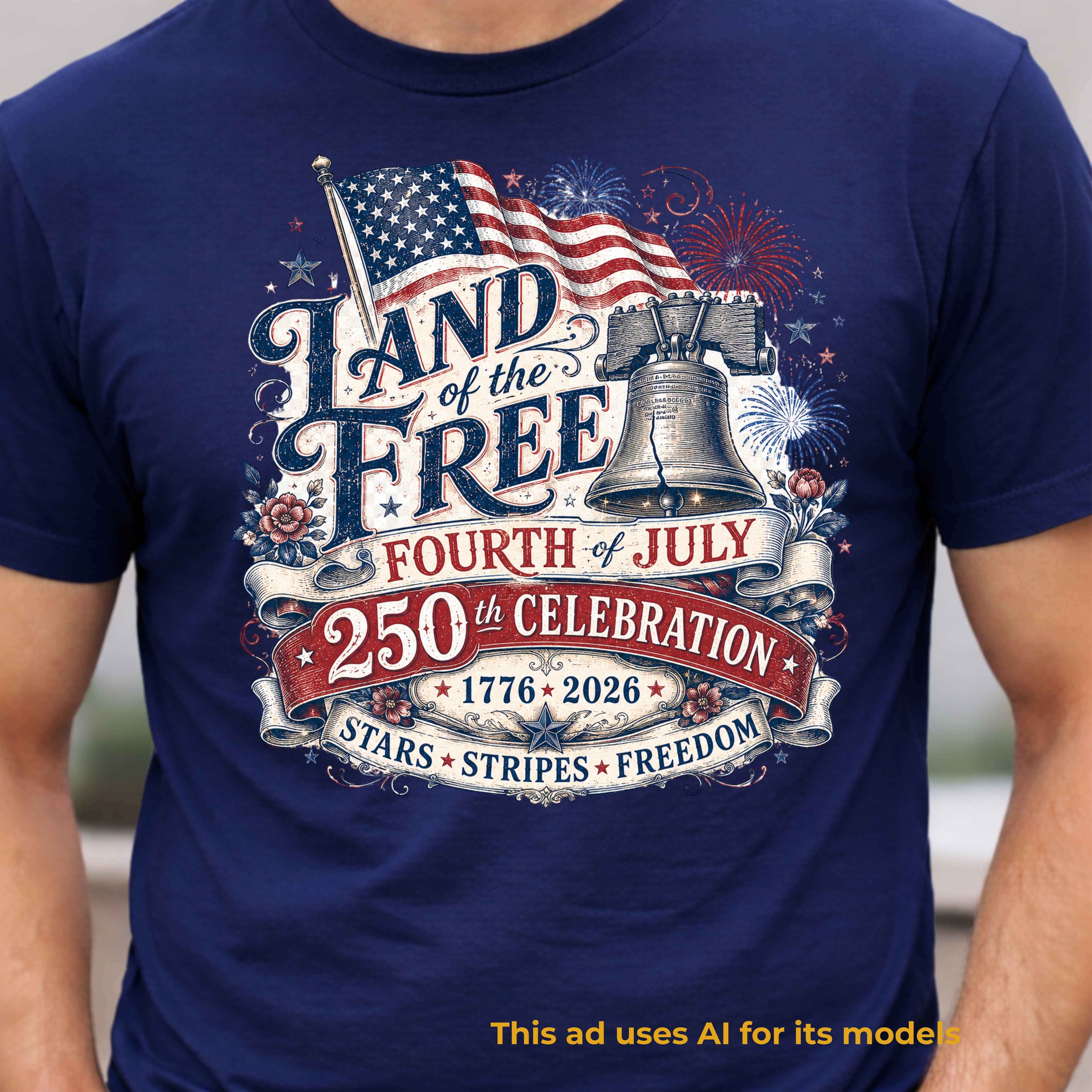 “Land of the Free – 250th Celebration” Tee
