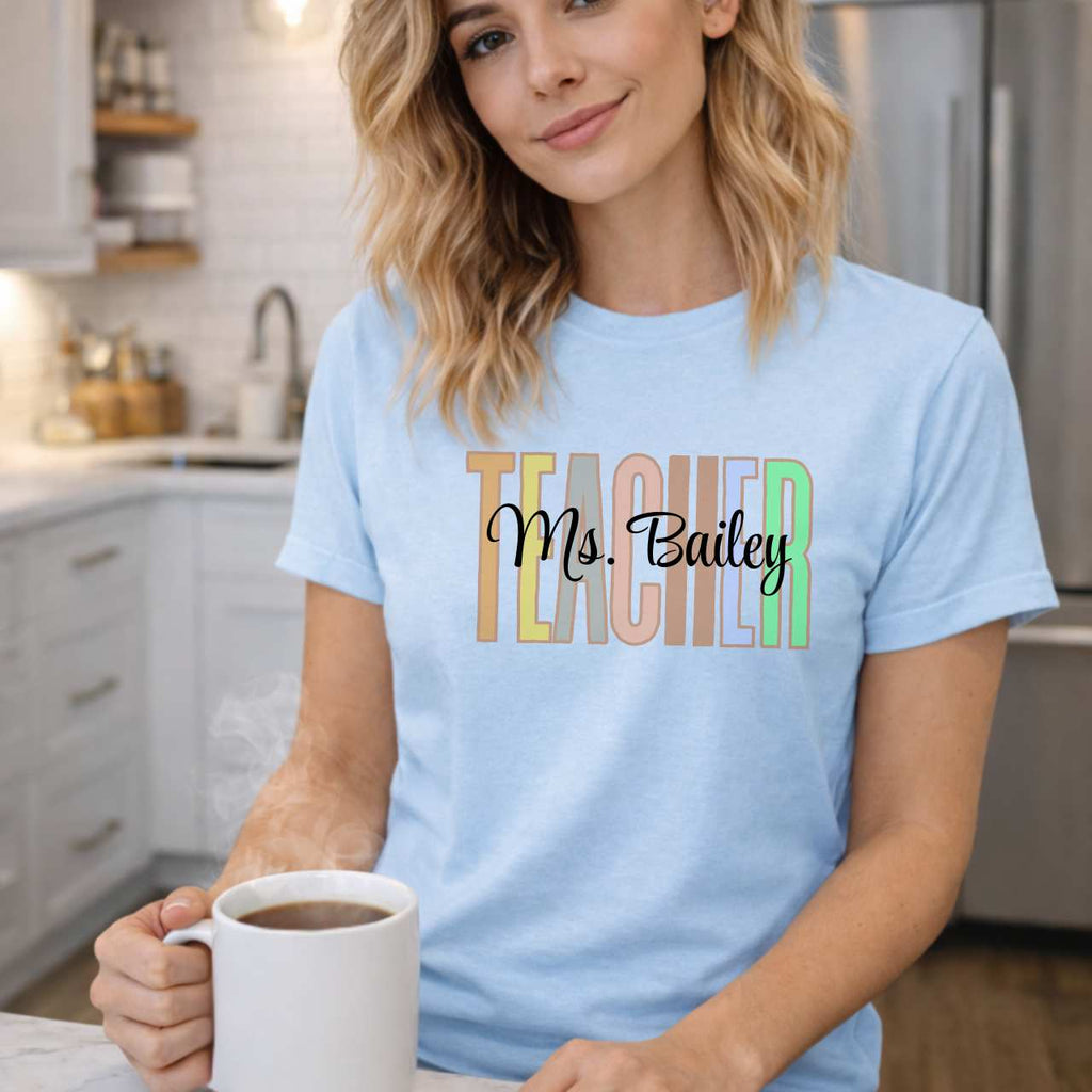 Personalized Teacher's Name Tee